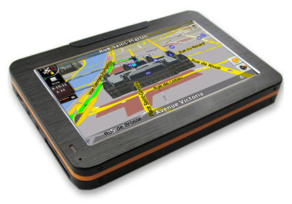 4.3 дюймовый портативный автомобильный навигатор GPS V4302 с Bluetooth и AV-IN